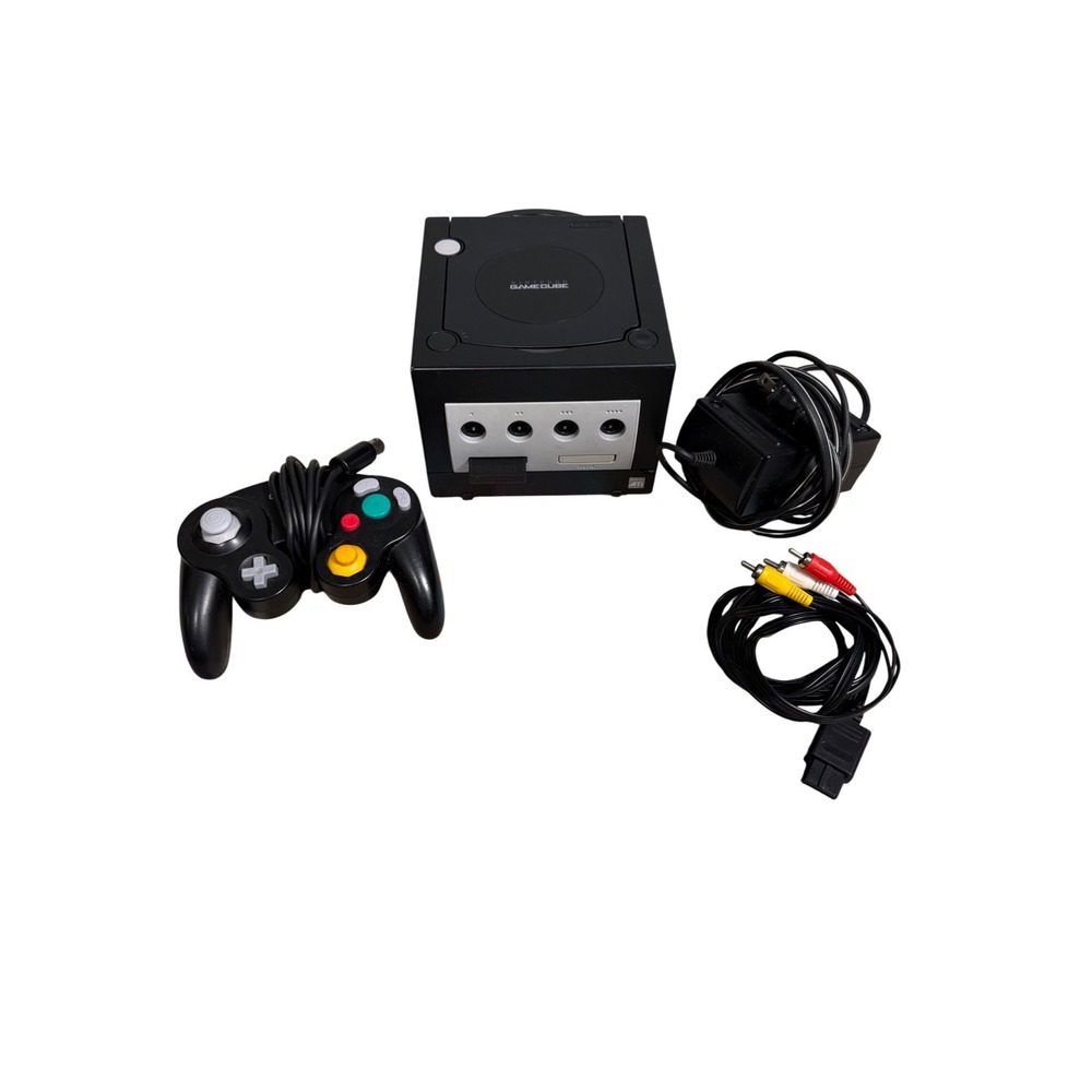 Nintendo GameCube Console Bundle Black DOL-001 tested